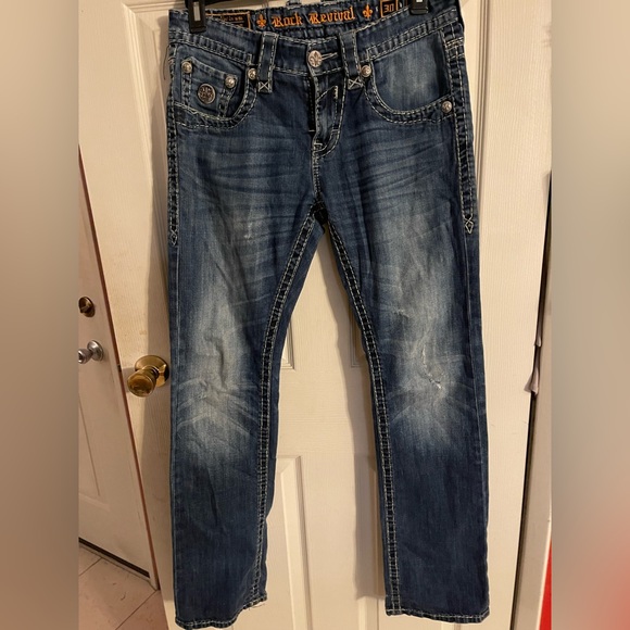 Rock Revivals Wynne straight men’s size 30x33 fit 32x33
